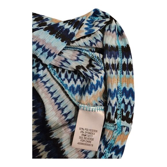 Dana Buchman Small Long Sleeve V-Neck Blouse - Picture 3 of 8